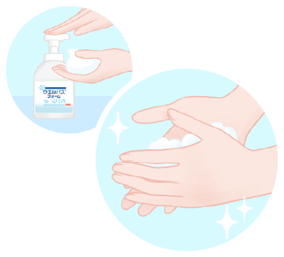 手指衛生イラスト