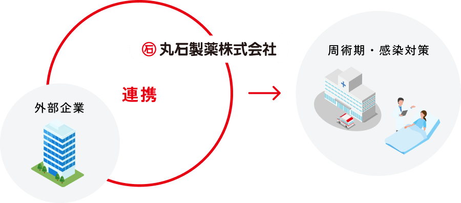 外資企業から連携して丸日国株式会社へとつながる流れ